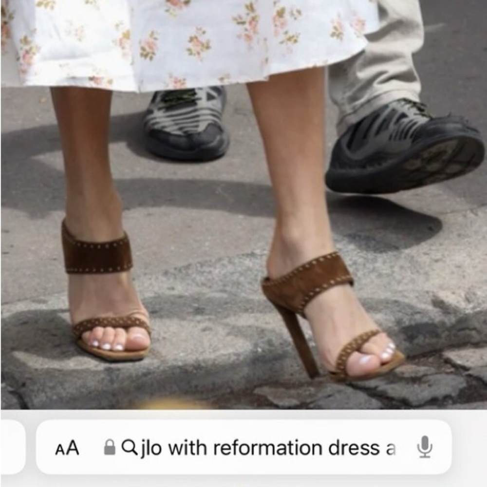 Saint Laurent Black Studded Heels Size 38 - Picture 3 of 15